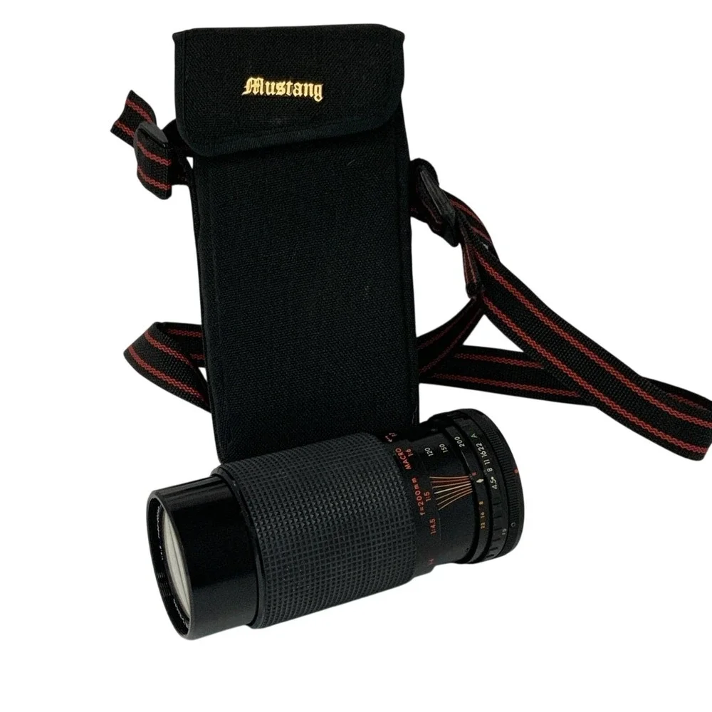 Vintage Sakar Zoom C Macro 80 200mm f4.5 Canon FD Metal Black‎ 80-200mm